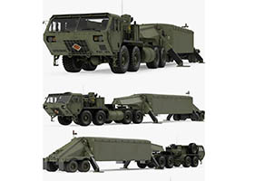 Tractor M983 with THAAD TPY2 Radarģ3Dģ,obj,max,fbx,stlʽ,3Dӡ